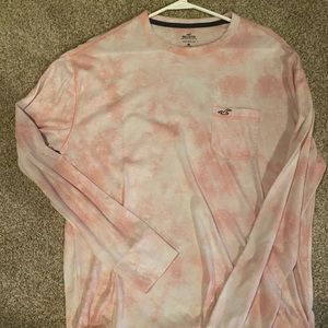 Hollister pink-dyed long sleeve